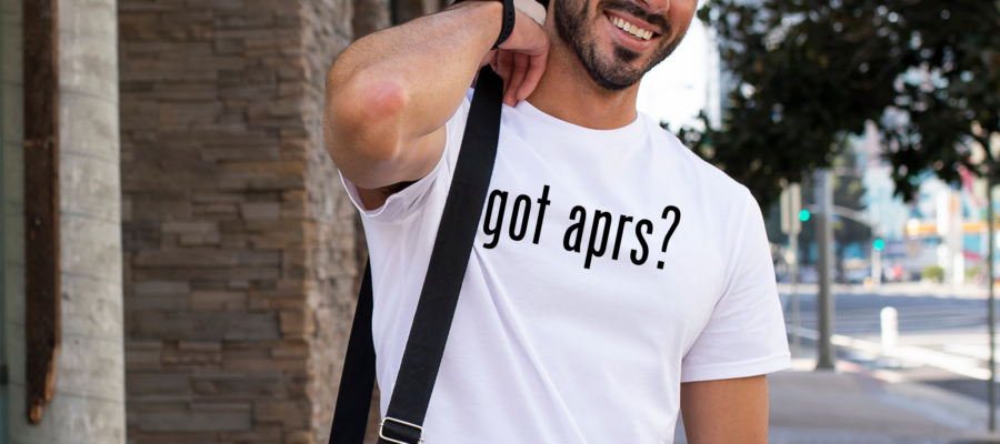 Got APRS White T-Shirt now available in the swag shop.