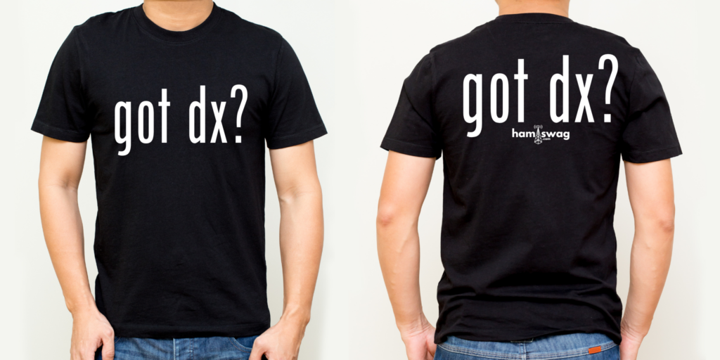 Got DX Black T-shirt now available in the swag shop.